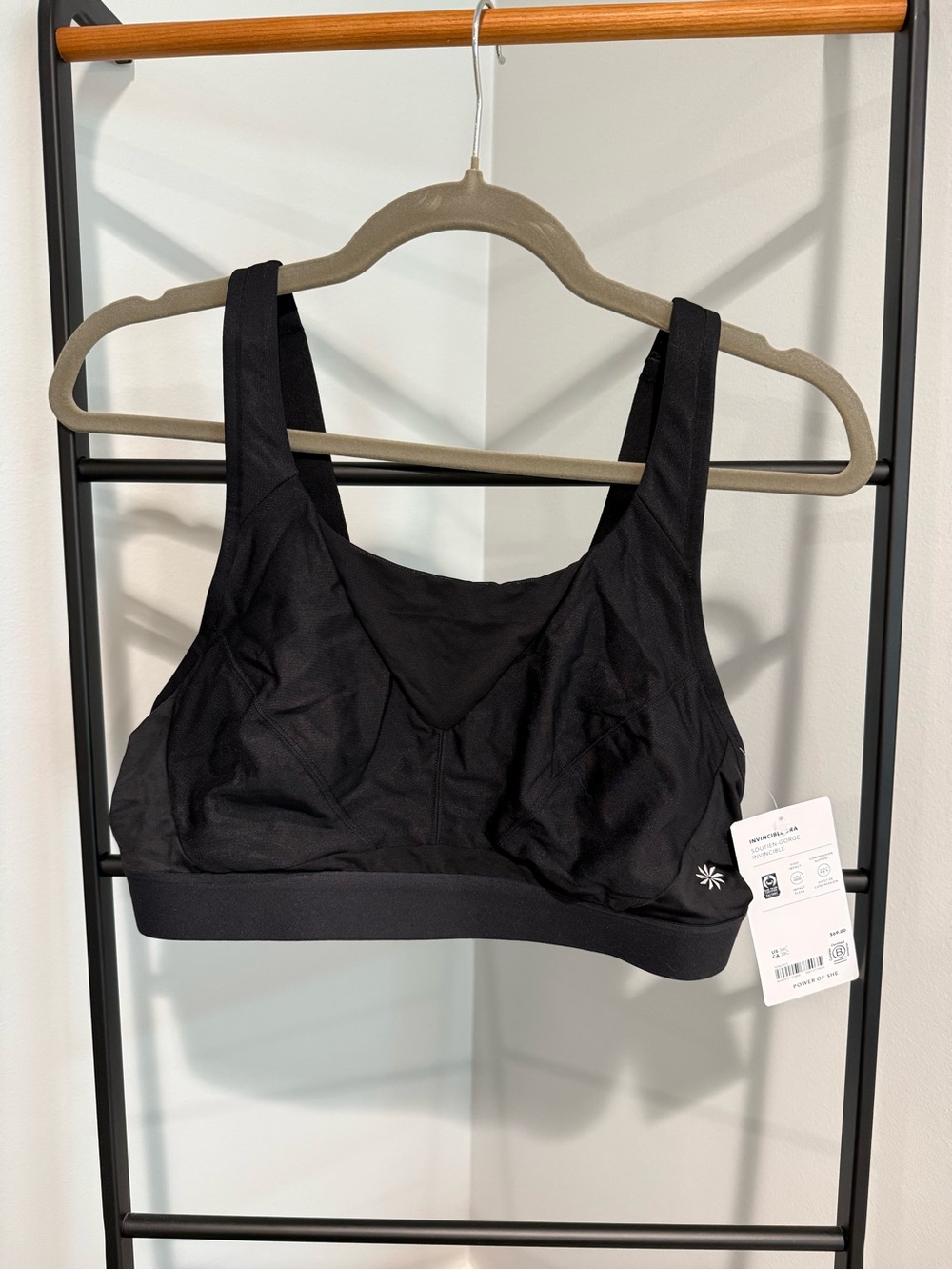 Athleta Black Invincible Sports Bra